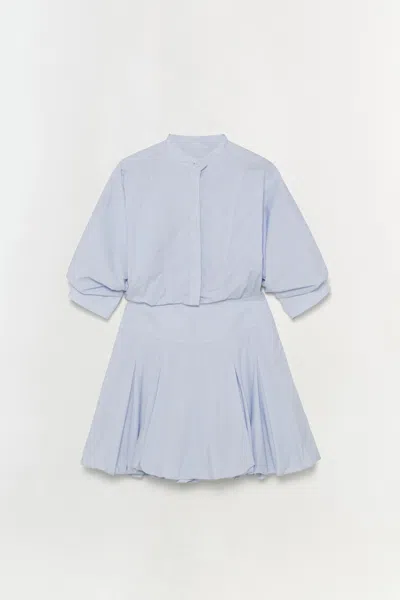 Simkhai Women's Effie Cotton Mini Dress In French Blue