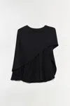 Simkhai Cape-detail Top In Black