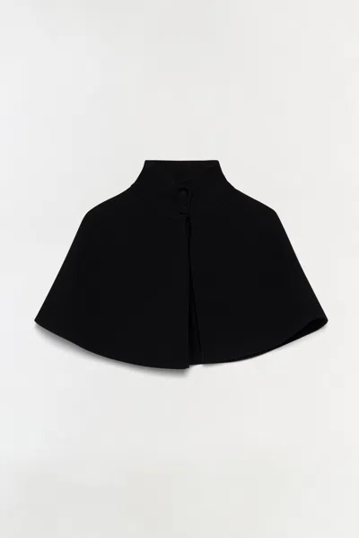 Simkhai Women's Ellignton Compact Knit Cape In Black