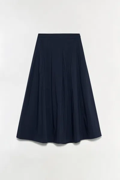 Simkhai Women's Elora Cotton Midi Skirt In Midnight In Multi