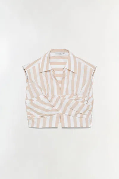 Simkhai Women's Emie Top In Sand Stripe