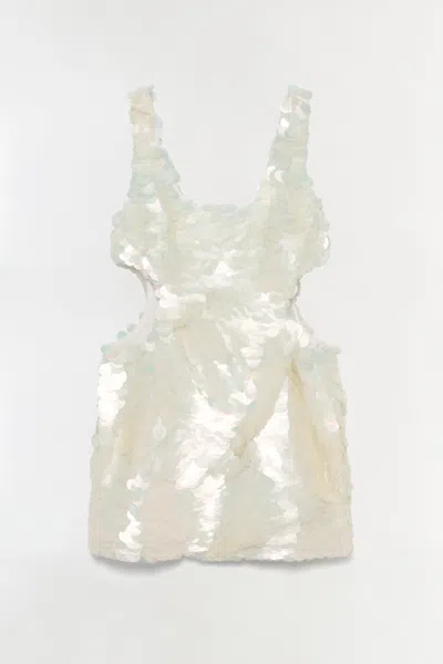 Simkhai Women's Emilie Sequin Mini Dress In Pearl In White