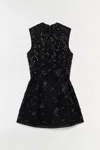 Simkhai Evelina Crystal-embellished Lace Mini Dress In Black