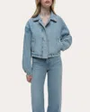 Simkhai Womens Regular-fit Everli Denim Jacket Del Mar In Blue