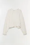 Simkhai Women's Felix Knit Cropped Sweater In Ivory In Neutral