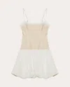 Simkhai Womens Sand Multi Fifi Bubble Linen-cotton Blend Mini Dress