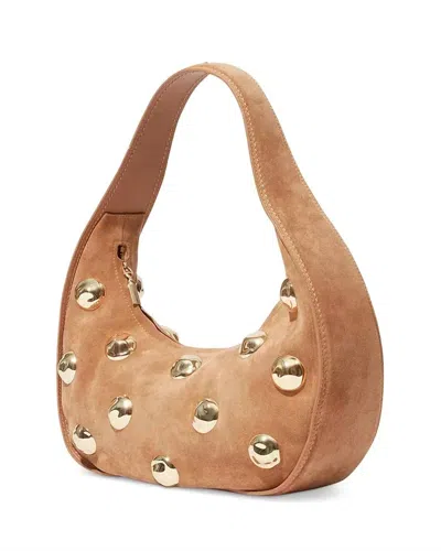 Simkhai Women's Finn Studded Suede Shoulder Bag In Camel In Brown