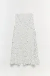Simkhai Women's Fleurella Applique Midi Dress In White