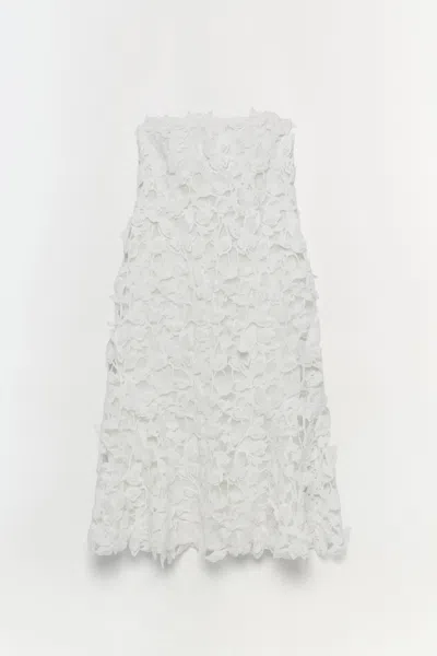 Simkhai Women's Fleurella Applique Midi Dress In White