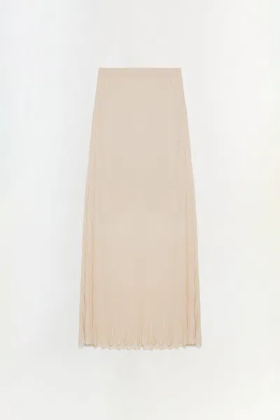 Simkhai Women's Gennie Knit Midi Skirt In Sand