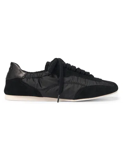 Simkhai Georgie Nylon And Suede Low-top Sneakers In Black