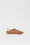 Simkhai Women's Georgie Leather Combo Sneaker In Camel In Brown