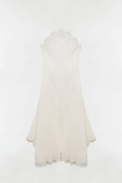 Simkhai Women's Gillian Embroidered Linen Midi Dress In White