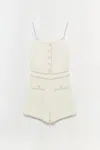 Simkhai Women's Ginny Romper In Ivory