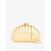 Simkhai Monet Shell Clutch Gold In Gold