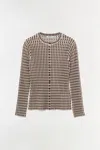 Simkhai Women's Gracen Knit Cardigan In Chocolate Multi In Brown