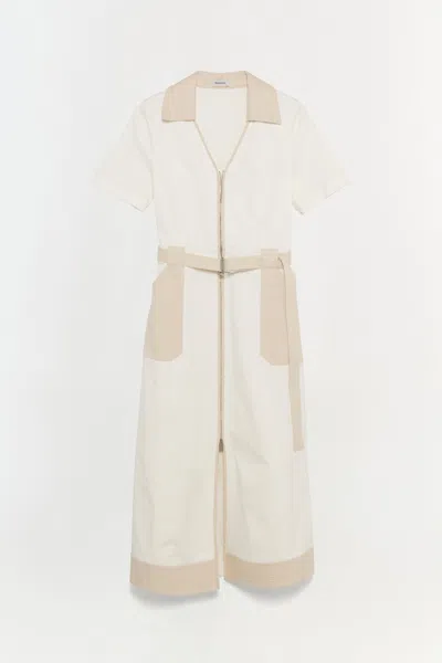 Simkhai Women's Hanover Cotton Midi Dress In Ivory/multi