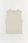 Simkhai Round-neck Sleeveless Tank Top