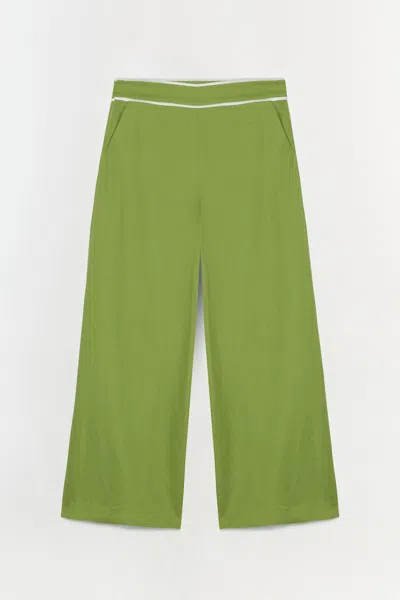 Simkhai Women's Heidi Linen Pant In Kiwi Multi