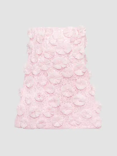 Simkhai Women's Holland Floral Strapless Minidress In Pink
