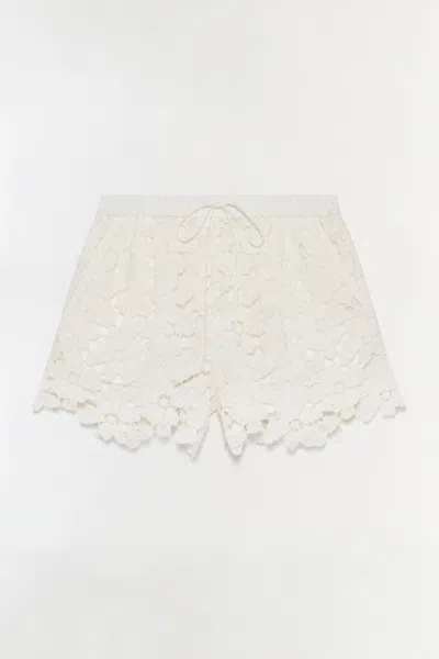 Simkhai Women's Holly Lace Short In Ivory In White