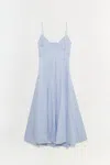 Simkhai Honor Cami Midi Dress In Blue Hydrangea Stripe