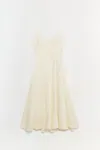 Simkhai Women's Honor Cotton Midi Dress In Buttercream Stripe