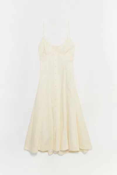 Simkhai Women's Honor Cotton Midi Dress In Buttercream Stripe