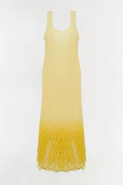Simkhai Women's Irisa Lace Midi Dress In Buttercream In Yellow