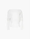 Simkhai Women's Lavina Wool-blend Off-the-shoulder Sweater In Ivory
