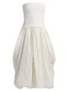 Simkhai Women's Izzy Strapless Pickup Midi-dress In White