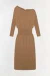 Simkhai Women's Janese Off Shoulder Midi Dress In Camel In Brown