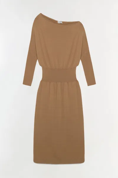 Simkhai Women's Janese Off Shoulder Midi Dress In Camel In Brown