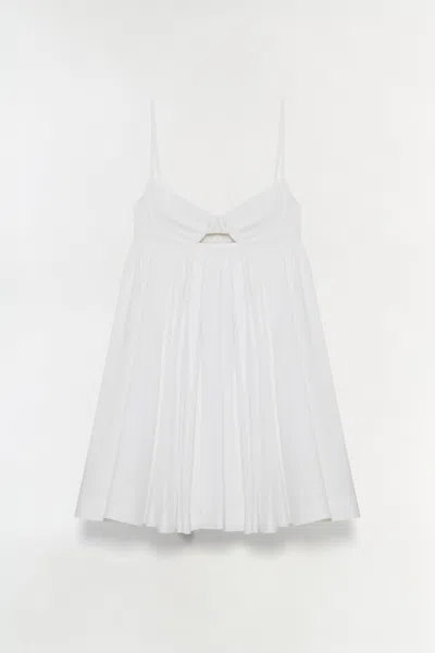 Simkhai Women's Janie Cotton Mini Dress In White