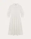 Simkhai Jazz Eyelet Midi Shirtdress