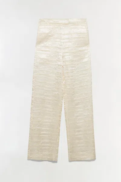 Simkhai Women's Jette Satin Pant In Porcelain In Multi