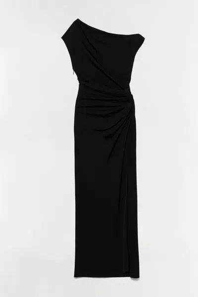 Simkhai Women's Josefine Draped Midi Dress In Black