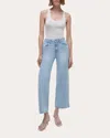 Simkhai Jude High Rise Crop Jeans In Charlie In Blue