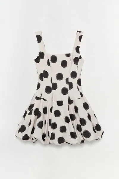Simkhai Women's Juni Mini Dress In Black Polka Dot