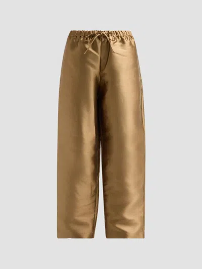 Simkhai Women's Kaia Drawstring Pants In Olivine