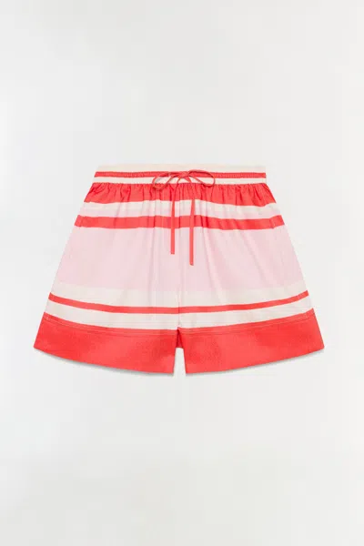 Simkhai Women's Karleigh Drawstring Shorts In Tulip Stripe In Multi