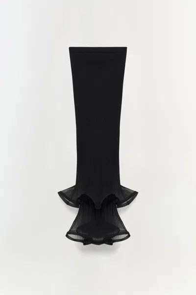 Simkhai Women's Kelso Knit Midi Skirt In Black