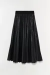 Simkhai Kezia Midi Skirt In Black In Black