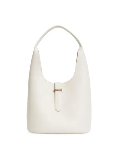 Simkhai Women's Khai Leather Hobo Bag In White