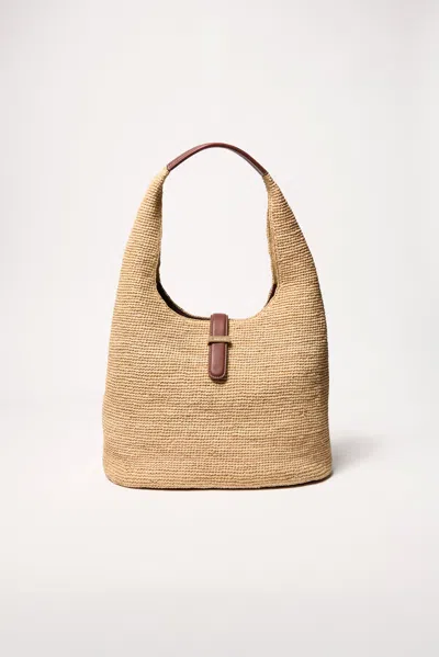 Simkhai Women's Khai Raffia Hobo Bag In Natural Sequoia