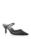 Simkhai Kieran Leather Mini Buckle Pumps Black In Black