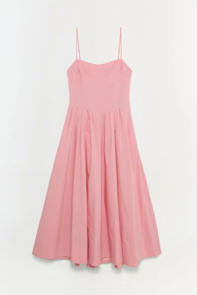 Simkhai Women's Kittiya Cotton Midi Dress In Dusty Rose