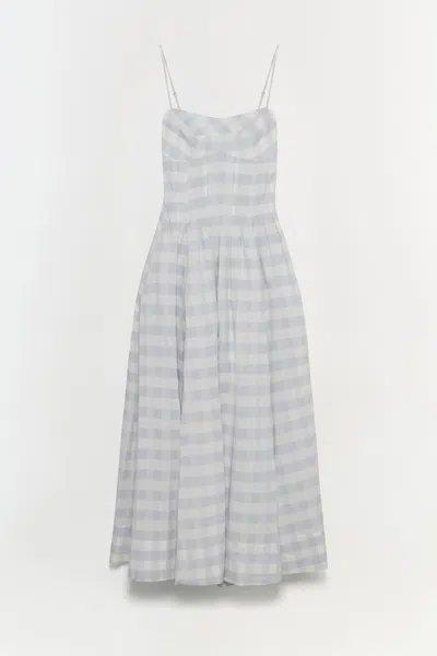 Simkhai Women's Kittiya Cotton Midi Dress In Periwinkle Sky Multi