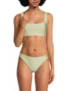 Simkhai Women's Klaine Bikini Top In Green