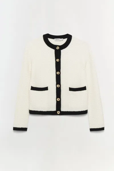 Simkhai Women's Klaire Cashmere Cardigan In Ivory/multi